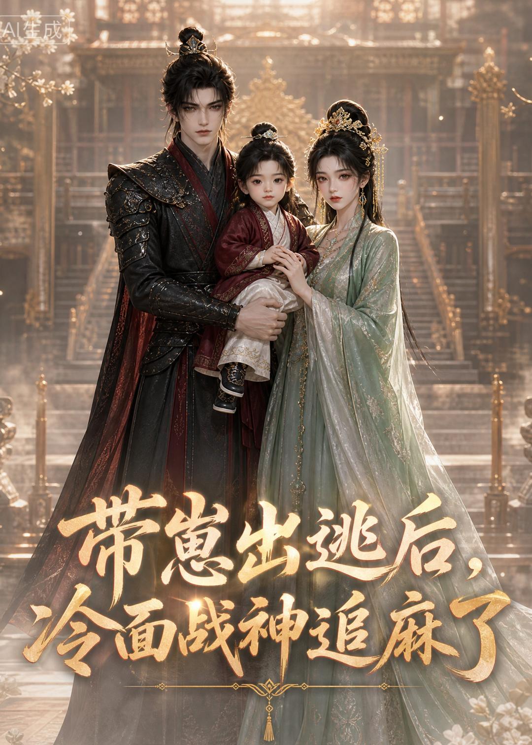 带崽出逃后，冷面战神追麻了